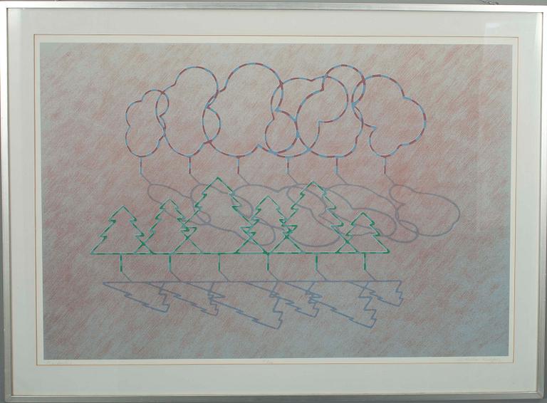 KRISTIAN KROKFORS, serigrafi, sign. och dat. 82, numr. 18/110.