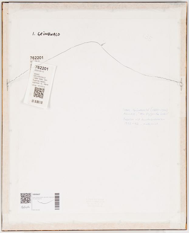 Isaac Grünewald, watercolor, signed.