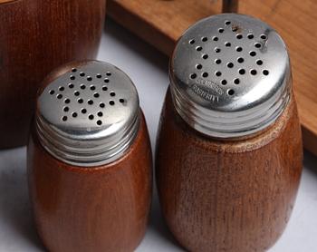 FRUKOSTSET, teak, 1960-tal, Danmark.