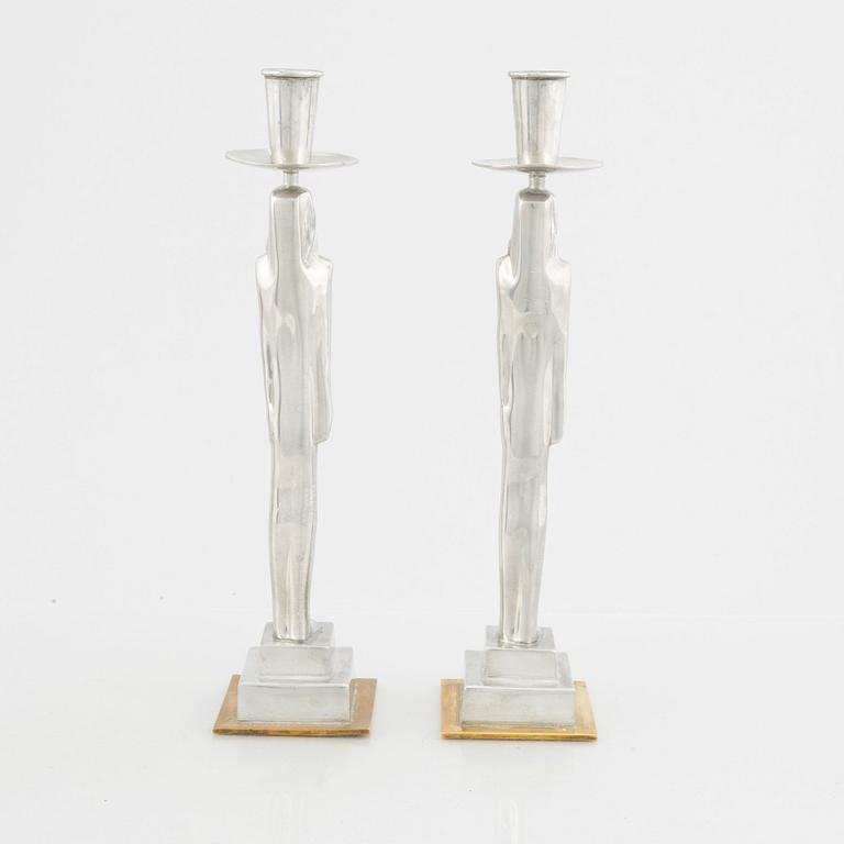 Edvin Öhrström, a pair of 'Egyptian' candlesticks, Firma Svenskt Tenn 2001.