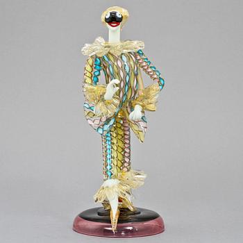 FIGURIN, glas, Seguso, Murano, Italien, 1900-talets andra hälft.