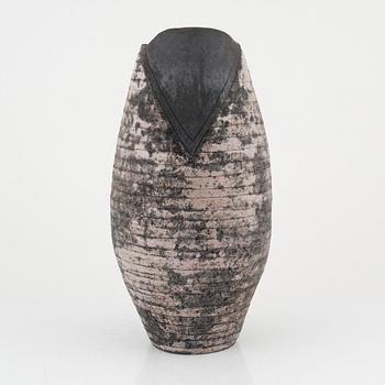 Ann-Margret Johansson Pettersson, a raku-fired vase, Eskilstuna Sweden, dated -98.