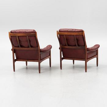 Fåtöljer, ett par, G-Design för Göte-Möbler i Nässjö AB, Nässjö, 1970-tal.