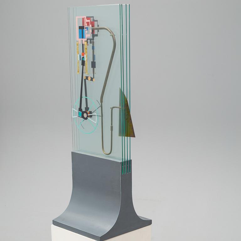 C GÖRAN KARLSSON, sculpture, mixed media, glass and metal.
