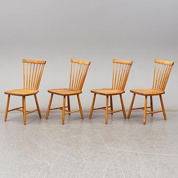 CARL MALMSTEN, stolar, 4 stycken, "Lilla Åland", 1900-talets andra hälft.