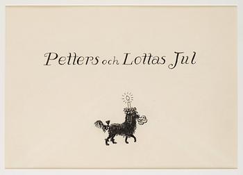 Elsa Beskow, "Petters och Lottas Jul - Bilderbok av Elsa Beskow".