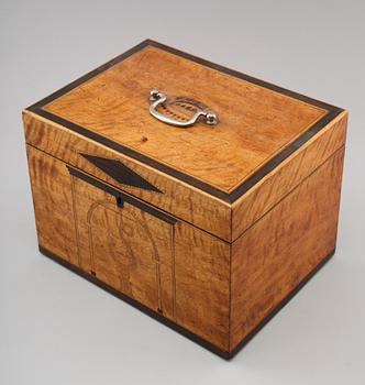 FLASKSCHATULL, England, omkring år 1800.