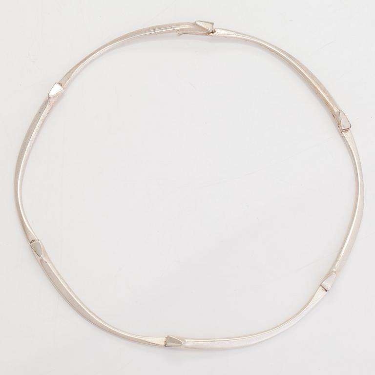 Zoltan Popovits, a sterling silver 'Arcturus' necklace for Lapponia, 1989.