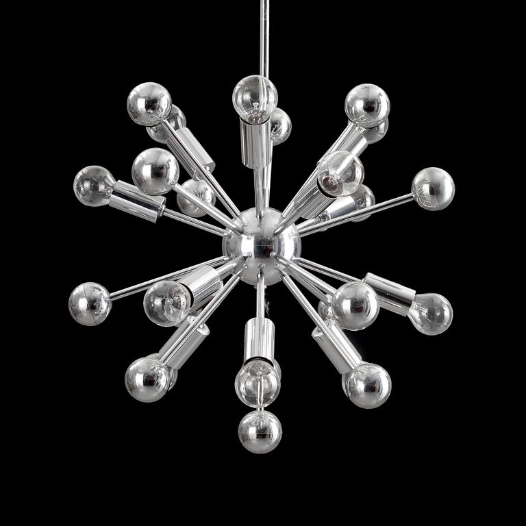 TAKLAMPA, "Sputnik", 1970-tal. Höjd 88 cm.