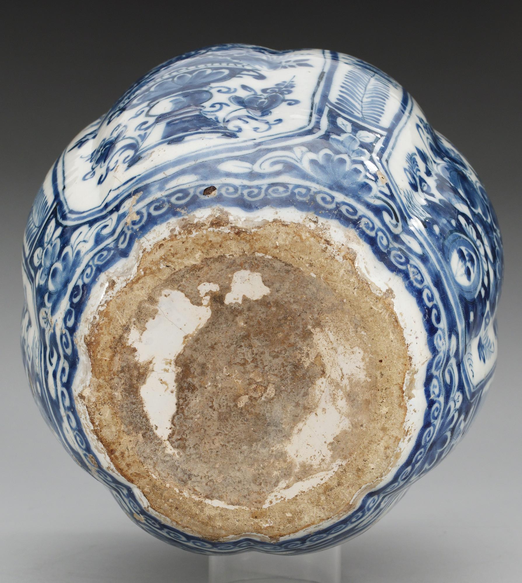 A Dutch faience jar, Delft, second half of 17th Century.