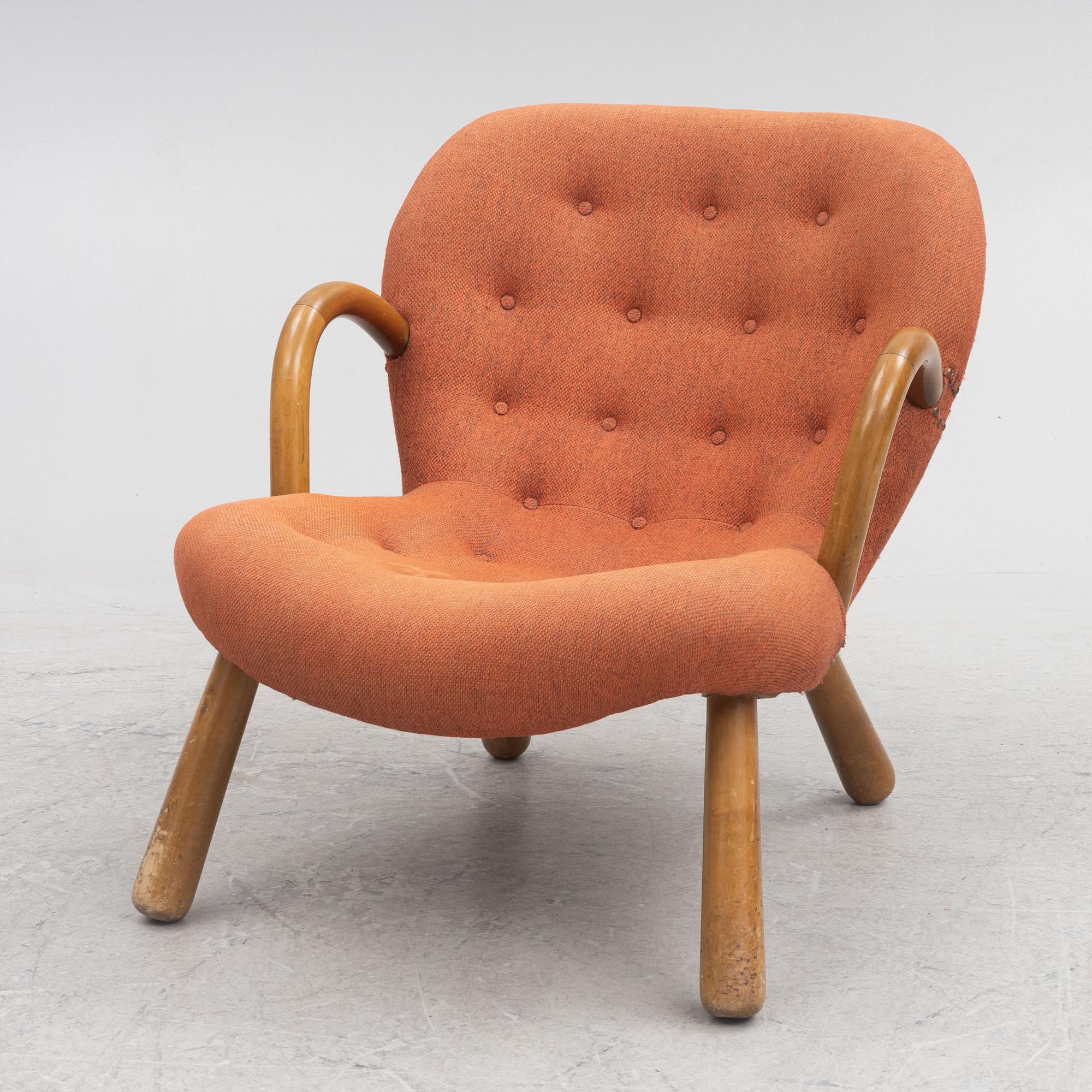 Fåtölj, "Clam chair", Scandinavian Modern, 1940/50-tal.