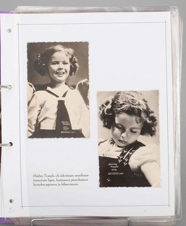 SAMLING, SHIRLEY TEMPLE, tot. antal 89 st.