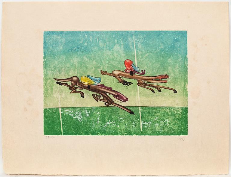 Roberto Matta, 6 sheets, "Les Transesports", 1977.