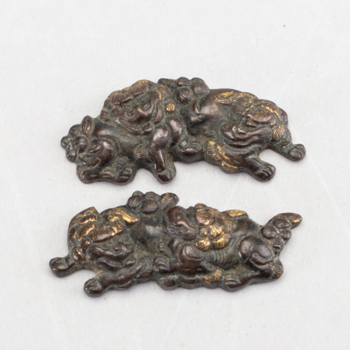 MENUKI, 1 par, järn, Edo (1603-1868).