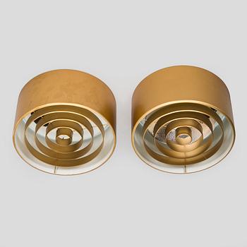 Yki Nummi, kattovalaisimia, 2 kpl, malli 971-135 /25 Stockmann Orno 1970-luku.