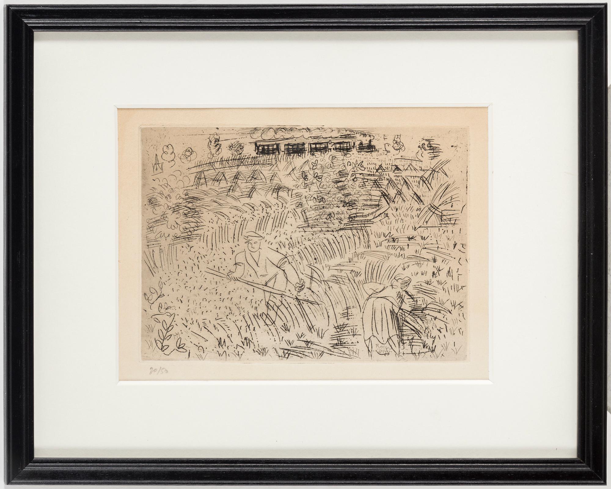 RAOUL DUFY, etsning, signerad i plåten, numrerad 30/50.