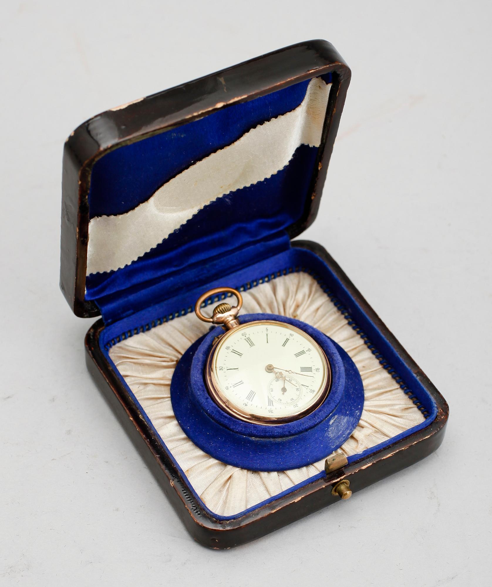 FICKUR, boett 14 k guld, tidigt 1900-tal.