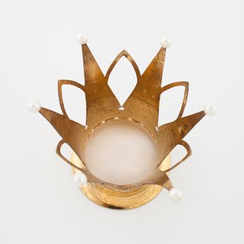 A bridal crown set with cultured pearls by Ceson, Göteborg, 1965.
