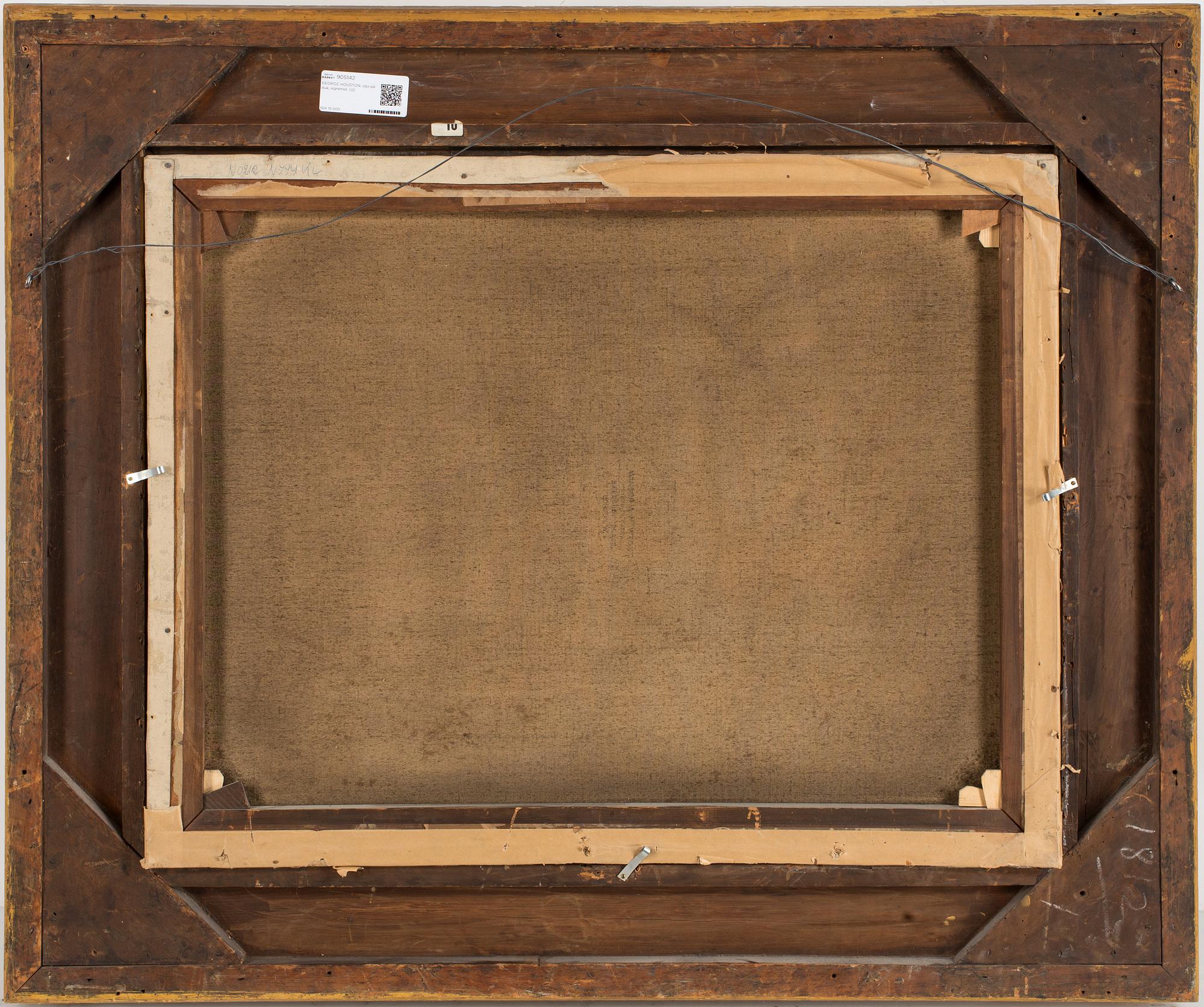 GEORGE HOUSTON, olja på duk, signerad.