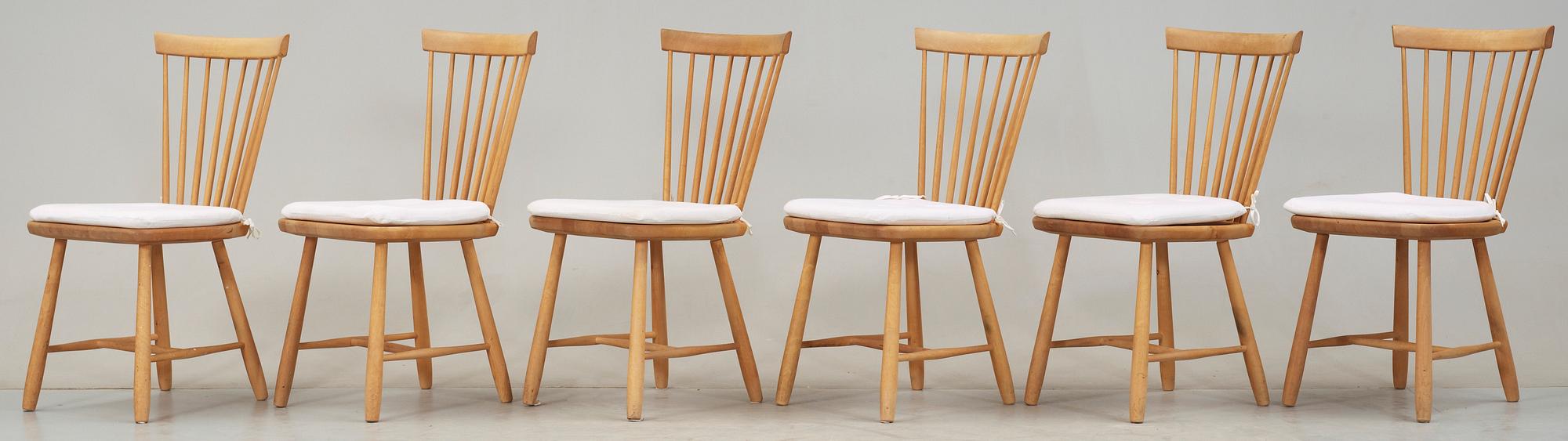 STOLAR, 6 st, "Lilla Åland", Carl Malmsten.