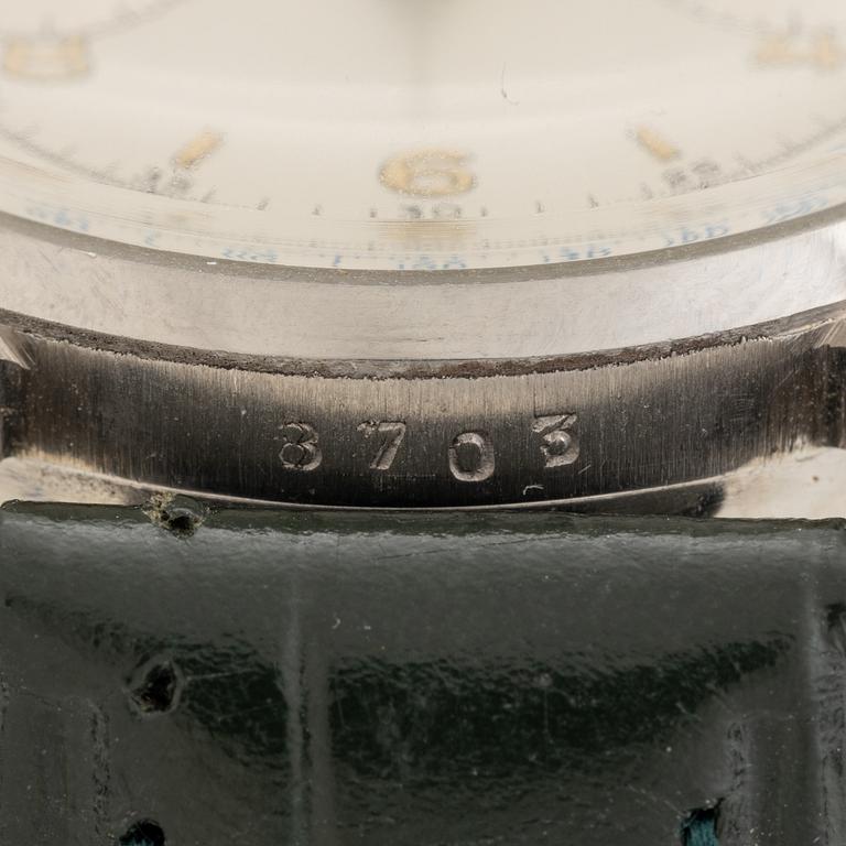 Ulysse Nardin, Locle Suisse, kronograf, "François Borgel Case", ca 1945.