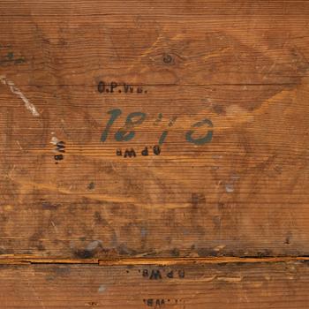 Stolar, ett par, sengustavianska, Medelpad, daterade 1840.