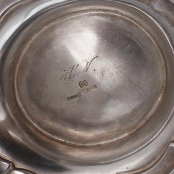 KAFFESERVIS, silver, 3 delar,  NLD & Co, 1932, vikt 1463 gram.