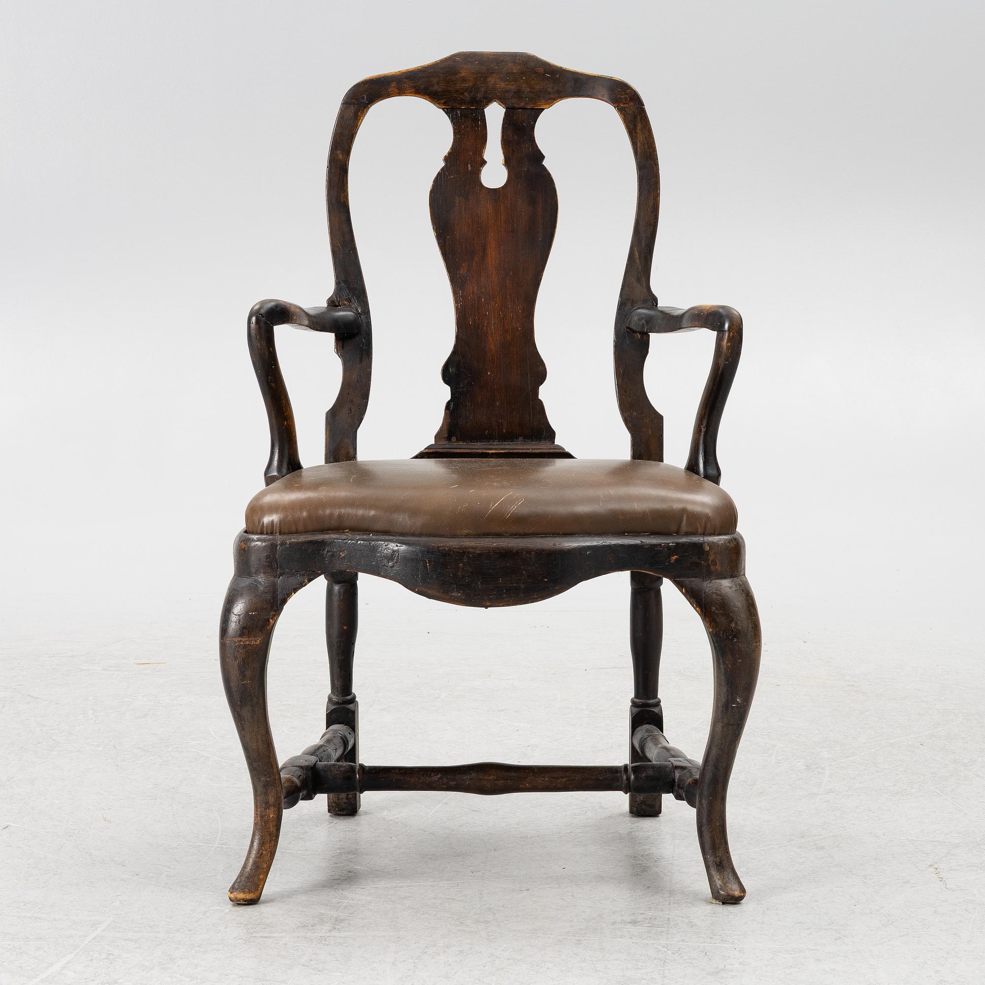 Karmstol, rokoko, 1700-tal.