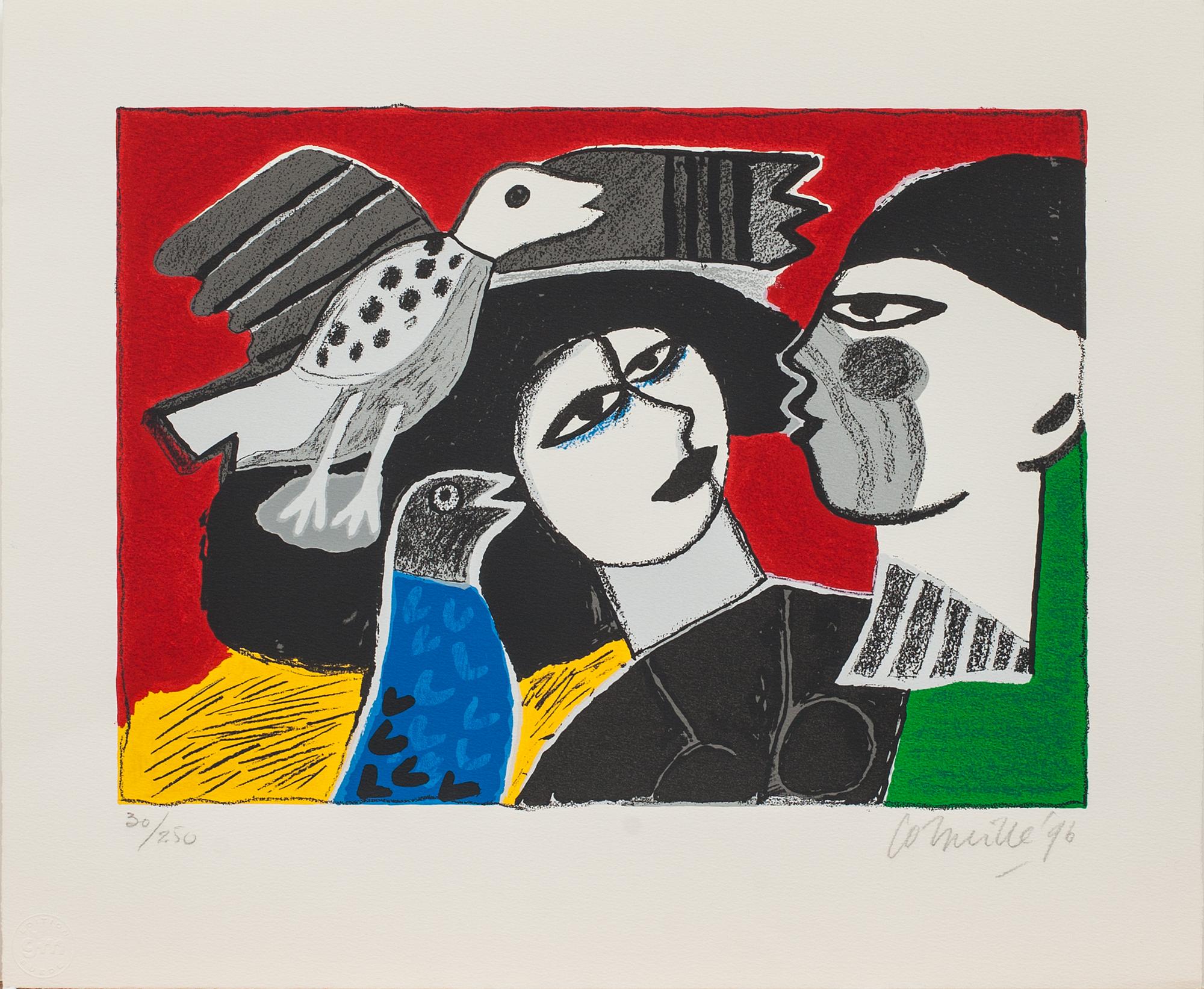 BEVERLOO CORNEILLE, färgserigrafi, signerad, numrerad 30/250 och daterad- 96.