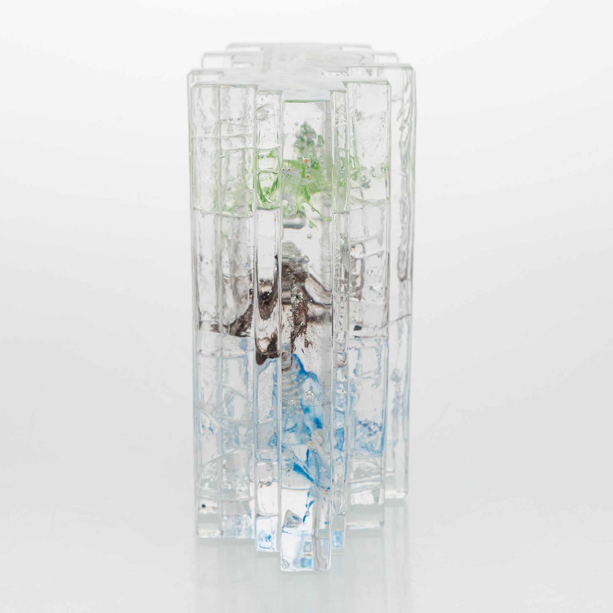 Helena Tynell, lasiveistos, "Metsä", signeerattu Helena Tynell Riihimäen Lasi Oy.