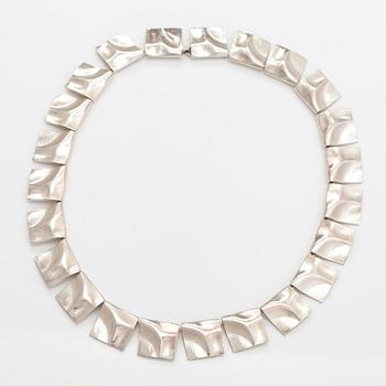 Björn Weckström, "Galaktiska toppar", halsband, sterlingsilver. Lapponia 1974.