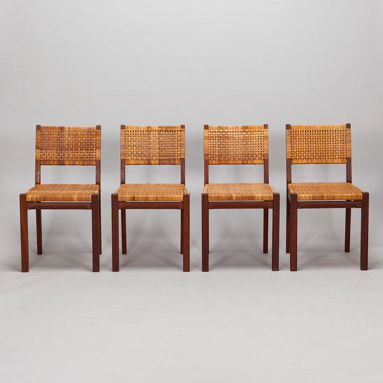 Aino Aalto, stolar, 4 st, modell 615 för Artek 1900-talets mitt.
