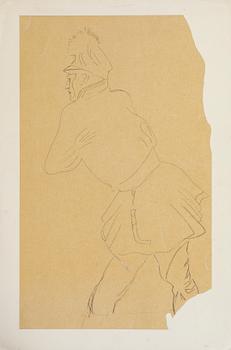 LEANDER ENGSTRÖM, 3 st blyertsteckningar, osignerade.