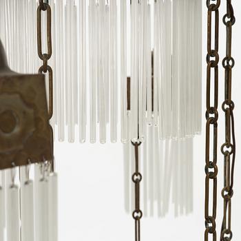 An Art Nouveau ceiling light, early 20th Century.