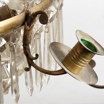 Chandelier, Empire style, mid-20th century.