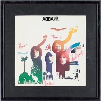 SIGNERAT LP OMSLAG, Abba The Album, 1977.