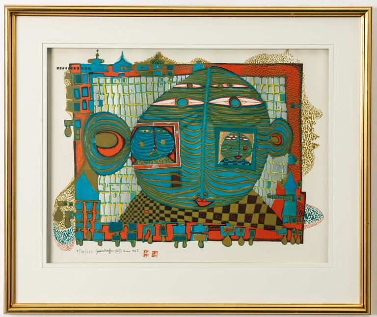 Friedensreich Hundertwasser, "Goodbye from Africa".