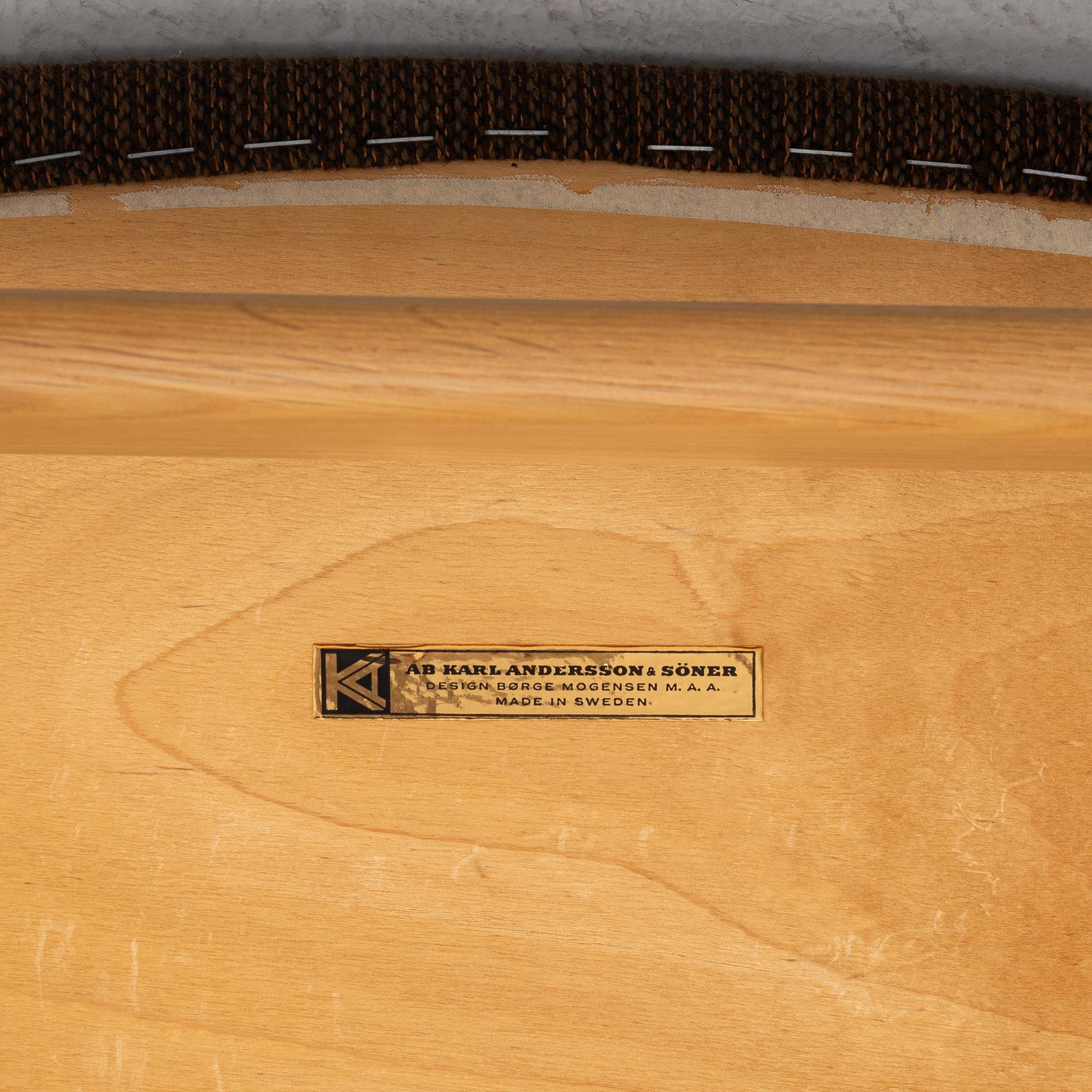 Børge Mogensen, stolar, 4 st, "Öresund", Karl Andersson & Söner.