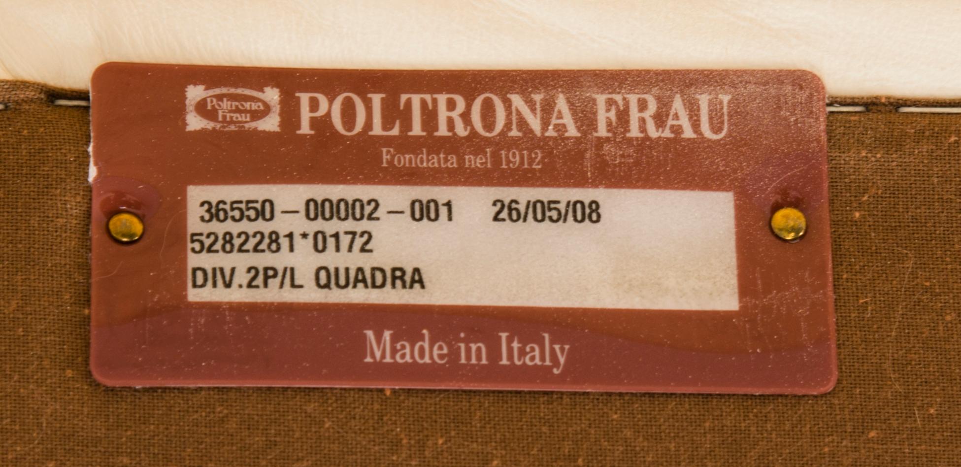A 21 st century Italian  'Quadra' sofa for Poltrona Frau.