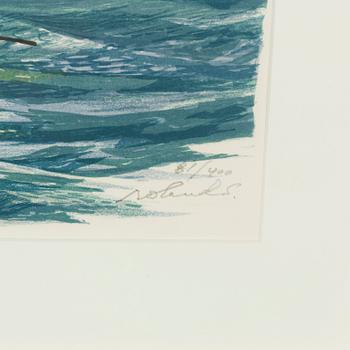 Roland Svensson, färglitografi, signerad och numrerad 81/400.