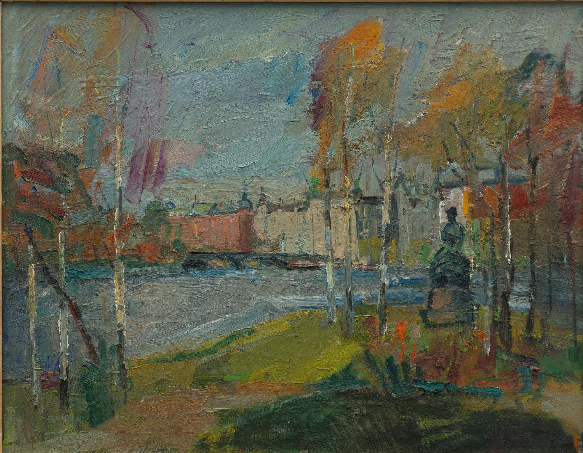 Woldemar Tank, "Höstlandskap från Djurgården, Stockholm".