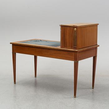 A late Gustavian style mahogany writing desk.