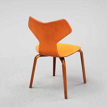 Arne Jacobsen, a leather 'Grand Prix' chair, Fritz Hansen, Danmark.