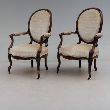 KARMSTOLAR, 1800-talets andra hälft.