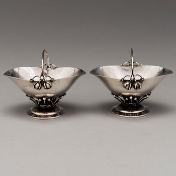 GEORG JENSEN, MALJAPARI, hopeaa, Kööpenhamina, Tanska 1920.