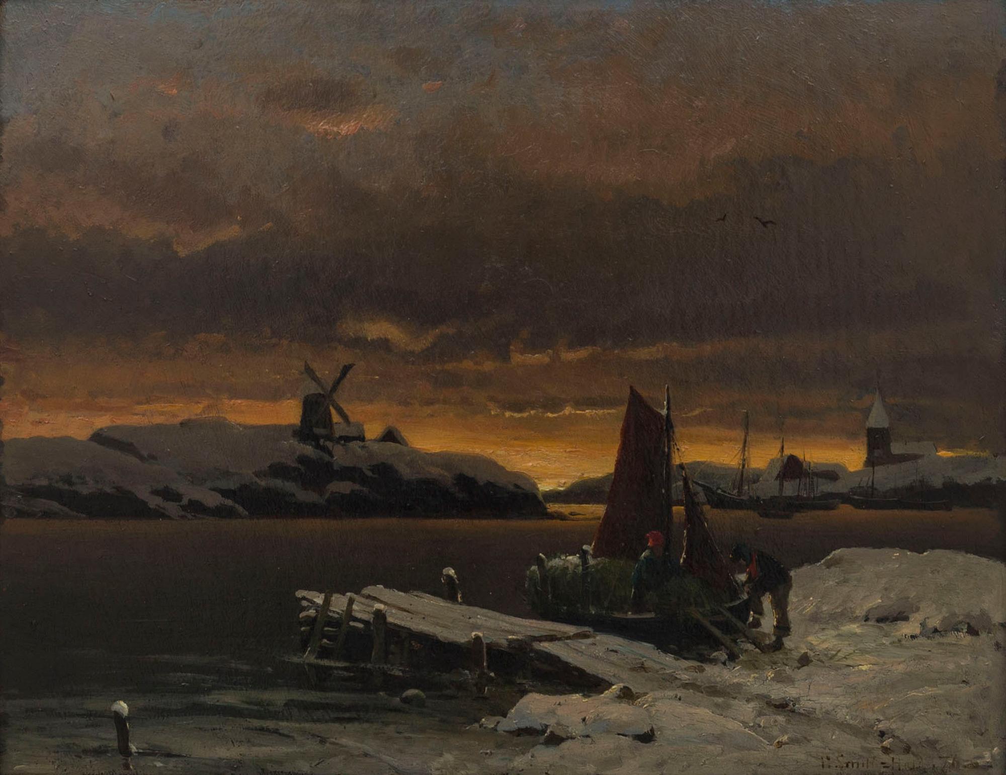 FRITHJOF SMITH-HALD, oil on panel signed.