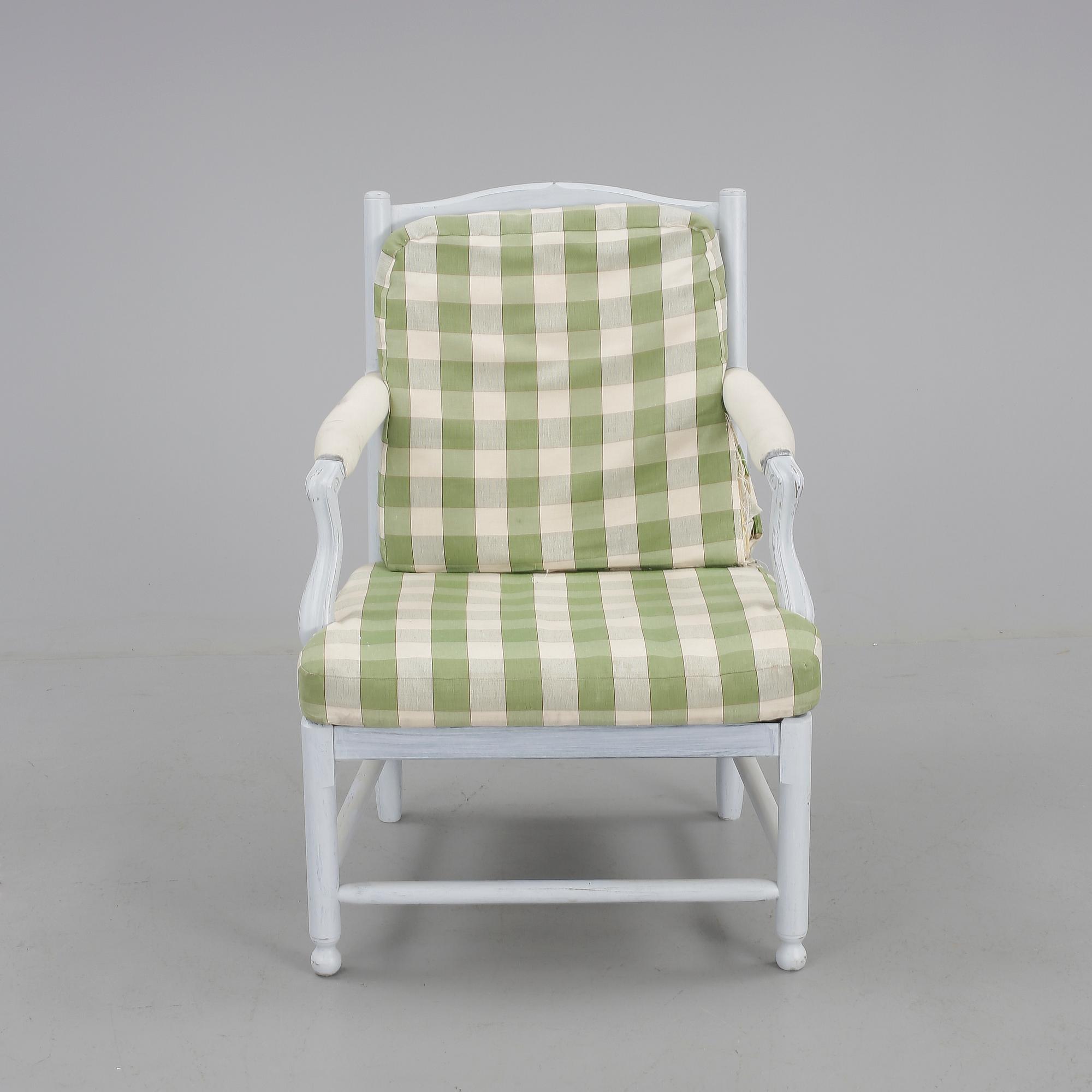 FÅTÖLJ, sk Gripsholmsfåtölj, modern tillverkning.