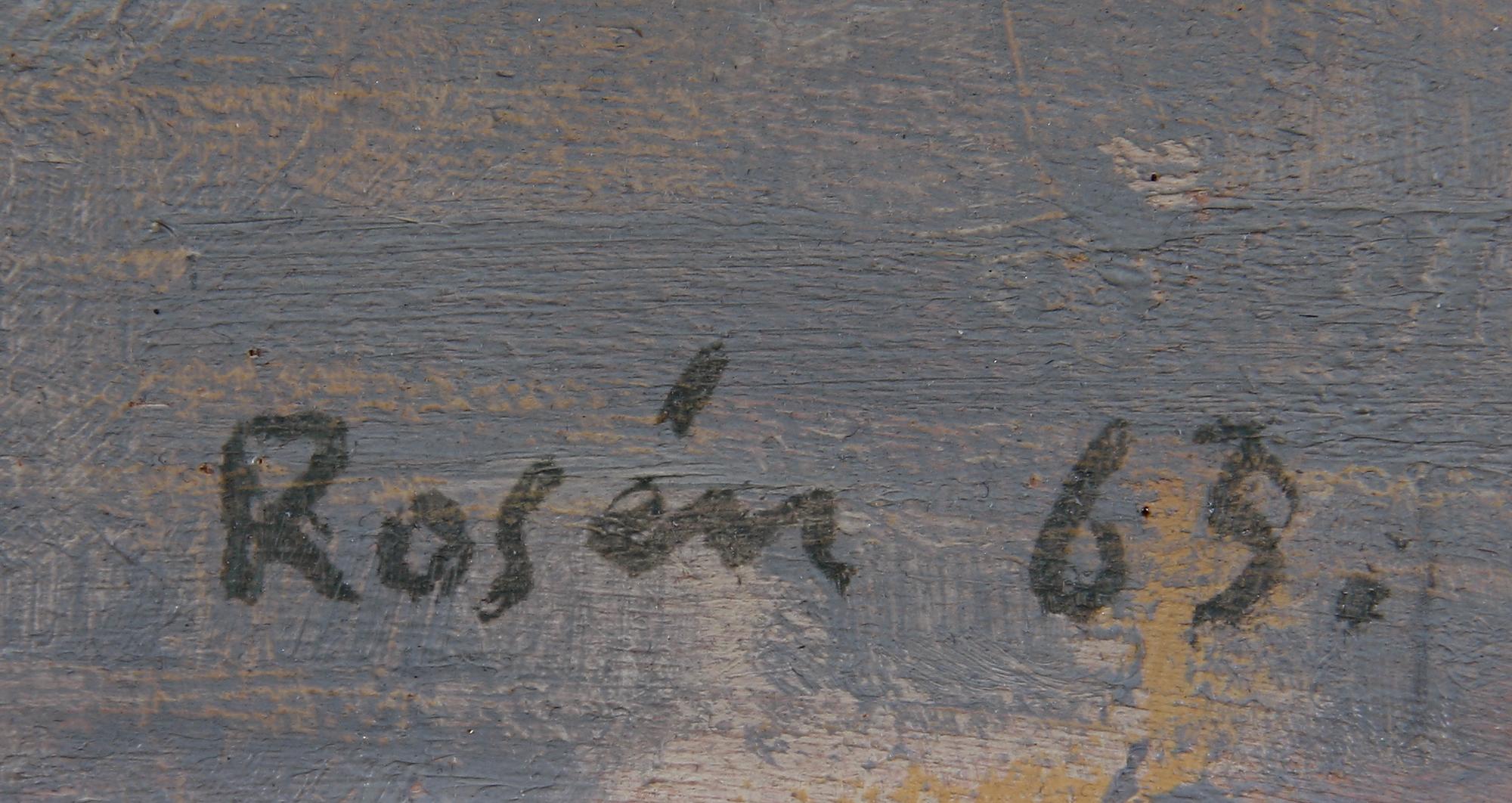 ROSÉN, SVEN-OLOF. Olja på duk, sign.
