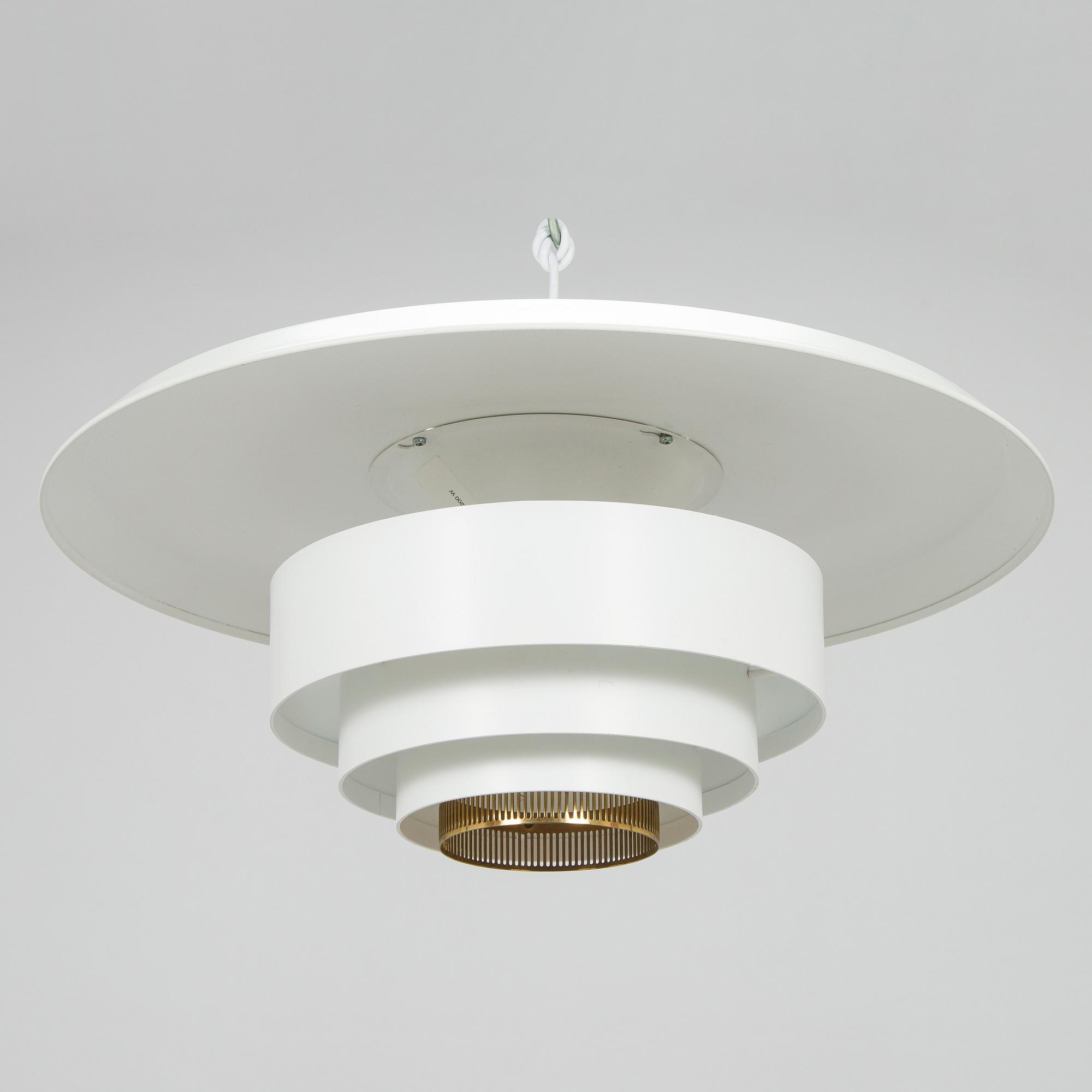 Alvar Aalto, A 'V6' ceiling light for Valaisinpaja Oy.