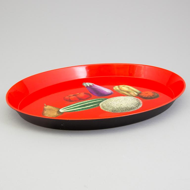 A tray by Piero Fornasetti, Milan, Italy.